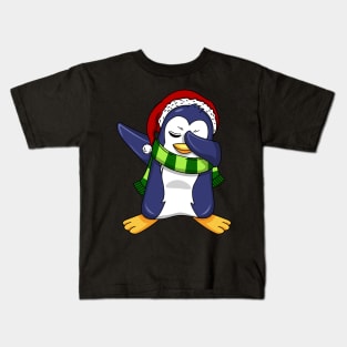 Penguin Dabbing Dab Dance Christmas Gift Kids T-Shirt